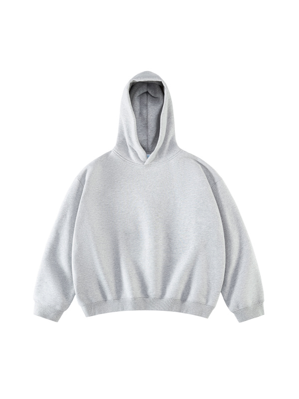 Fleeced Boxy Hoodie #RU0118 | TAPSTITCH